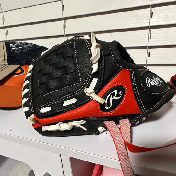 RAWLINGS LEATHER T-BALL BASEBALL MITT 8 1/2'' PL85SB RIGHT HAND THROW T-BALL - Picture 2 of 6